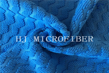Blue Color Jacquard Big Pearl Fabric Microfiber Cleaning Cloth For Towel And Home Textile