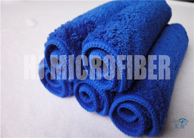 Super Absorbency Blue Color Hand Towel Mixrofiber Coral Fleece Towel For Kitchen