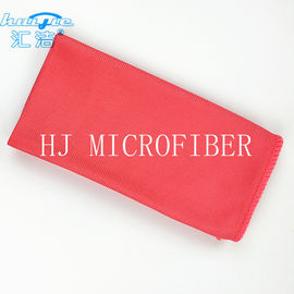 Red Microfiber Glass Cleaning Cloth Towel 40*40 Lint Free For Window Washing Cloth