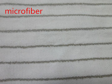 Textile Microfiber Cleaning Cloth Width 150cm Gray White Weaving Coral Fleece