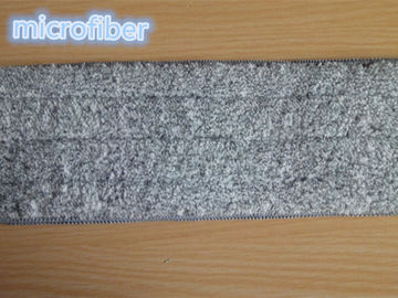 13*47Cm Grey Microfiber Wet Mop Pads Woven Coral Fleece Free Hand Washing
