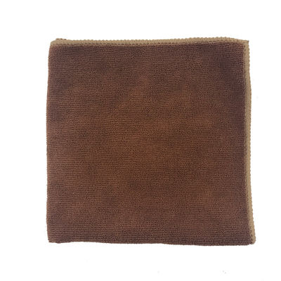Warp Knitting Brown Microfiber Fabric 40x40 Piped 80% Polyester