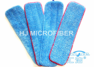 Blue Floor 18 Inch Microfiber Mop Pads /  Dust Pads 80% Polyester For Home