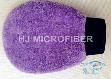 400gsm Coral Fleece Microfiber Wash Mitt , Microfiber Wash Mitt Customized