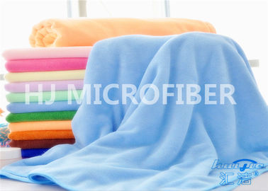 Blue Microfiber Thick Hotel Extra Large Bath Towels Blue Warp-Knitted