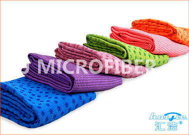 Square PVC Non-Slip Skidless Yoga Towel / Super Absorbent Non Skid Yoga Towel