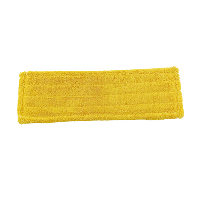 Twist Pile Metal Buckles Clip Flat Mop Refill Pad 18 Inch Yellow