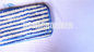 Blue White Stripe Dyed Yarn Microfiber Twist Mop Heads Eco friendly , 500gsm Density