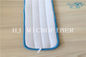 Blue Color Microfiber Stripe Twisted Pile Fabric Mop Heads Mop Replacement Pads