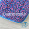 Purple Mixed Blue Color Dyed Yarn Mops For Home Cleaning 80% Polyester 20% Polyamide Twist Pile Fabric