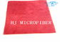 Red Color 80% Polyester 20% Polyamide Microfiber Towel Cloth Fabric Pad Middle With Sponge Multifunctional Pads