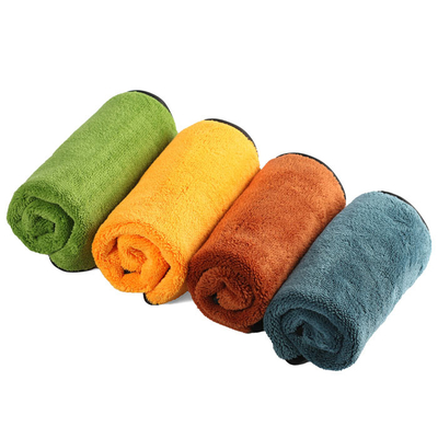 Coral Fleece Car Washing Drying Towel for Household Microfiber Car Cleaning Cloths Strong Water Absorption 13.77"