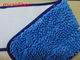 Textiles Microfiber Wet Mop Pads Blue Twisting Fabric 13*47cm High Aborbent