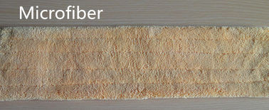 Micro Fiber Dust Mop 14 * 62cm Dry Dust Mop Yellow Trapezoid Home Cleaning Super Absorbent