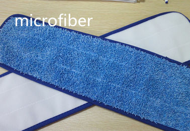 Blue 13 * 47cm Microfiber Wet Mop Pads High And Low Twisted Fabric Microfiber Mop Heads