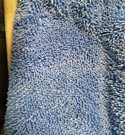 Blue Microfiber Fabric Twisted 450gsm Mop 80% polyester 20% polyamide Fabric