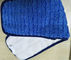 Microfiber 13*47cm Scrubber Rigid Wire Blue Piping Coral Fleece Wet Mop Pads