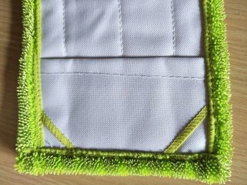 Green Twisted Fold Oxford Fabric Pocket Microfiber Wet Mop Pads 14*48