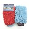 100% Polyester 1200gsm Microfiber Car Cleaning Wash Mitt With Elastic Cuff