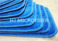 Blue 80% Polyester Commercial Microfiber Floor Mop Pads With 