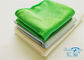 Shiny Smooth Green Microfiber Glass Cleaning Cloth For Mirrors , Screens