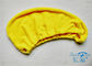 Customized Microfiber Plush Fleece Hair-Drying Wrap Towel , Hair Care Cap