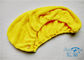 Yellow / Red Microfibre Hair Turban Towel Wrap Super Absorbent , Quick Dry Towel