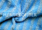 Warp Knitted Blue Microfiber Twisted Pile Fabric For Rag / Duster , Polyester Fabric