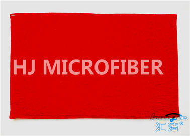 Red Fluffy Eco-Friendly Microfiber Mat Highly Absorbent With Interior Foam