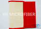 Red Fluffy Eco-Friendly Microfiber Mat Highly Absorbent With Interior Foam