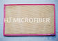 Small Pink100% Polyester Microfiber Door Mat For Outdoor / Indoor Anti-Slip Backing