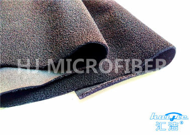 Adhesive Black Industrial  Hook &amp; Loop Fabric / Nylon Loop Fabric