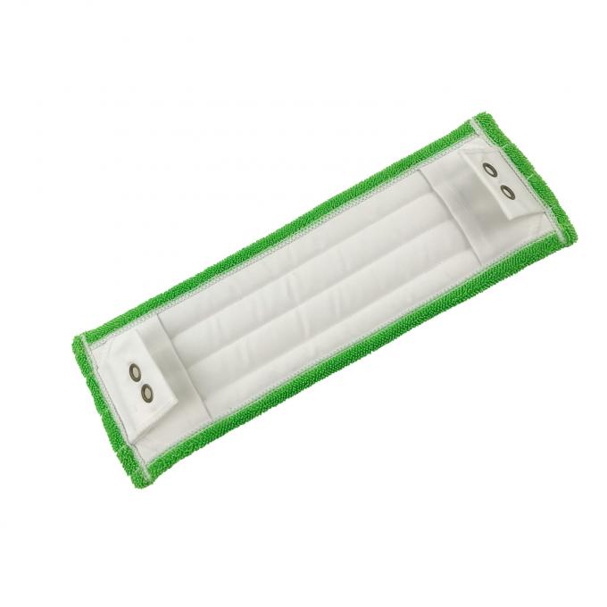 Twist Pile Metal Buckles Clip Microfiber Flat Mop Refill Pad 18" Green 1