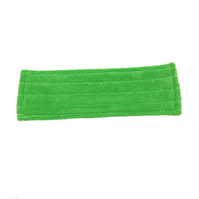 Twist Pile Metal Buckles Clip Microfiber Flat Mop Refill Pad 18" Green 0