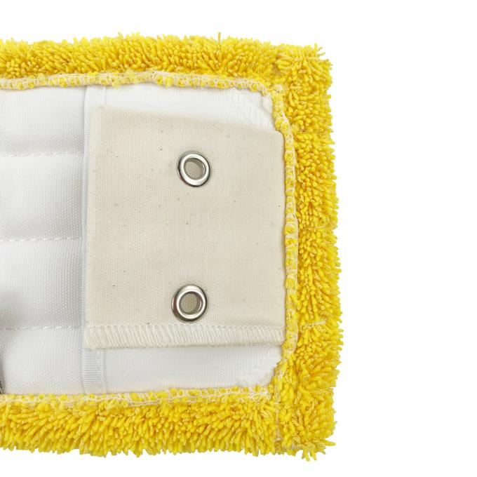 Twist Pile Metal Buckles Clip Flat Mop Refill Pad 18 Inch Yellow 5