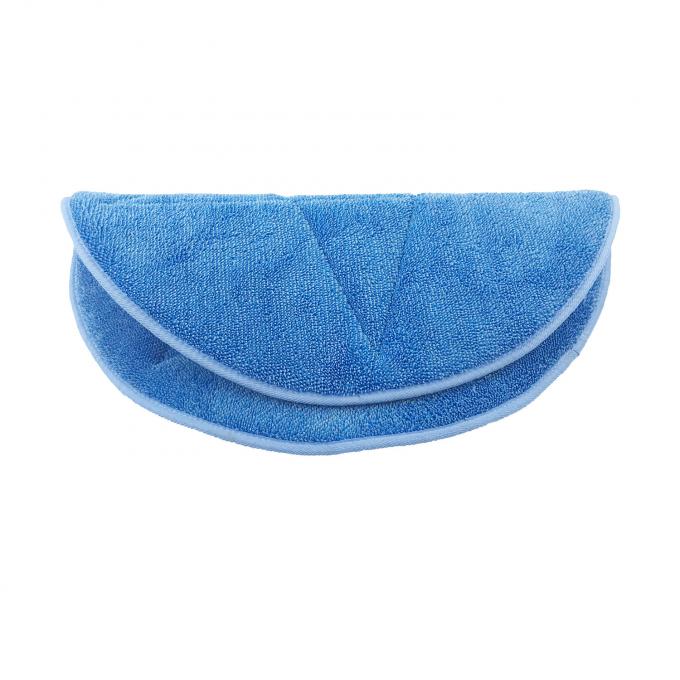 48cm Diameter Blue Microfiber Wet Mop PadsTwist Yarn Round Shape 4