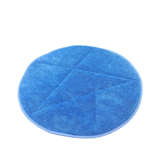 48cm Diameter Blue Microfiber Wet Mop PadsTwist Yarn Round Shape 0