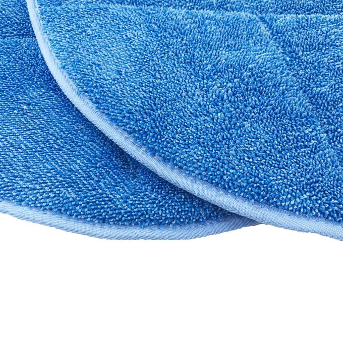 48cm Diameter Blue Microfiber Wet Mop PadsTwist Yarn Round Shape 2